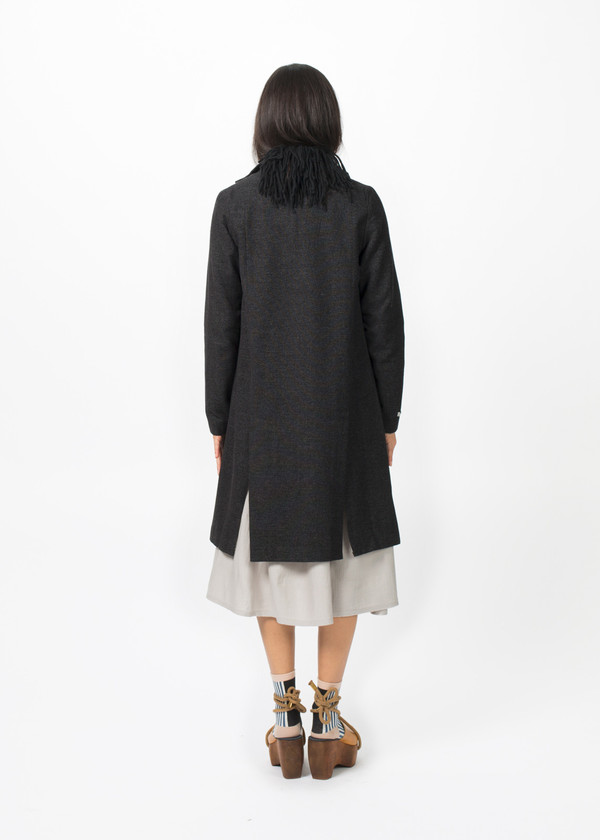 Album di Famiglia Mandarin Collar Long Jacket Album di Famiglia Mandarin Collar Long Jacket