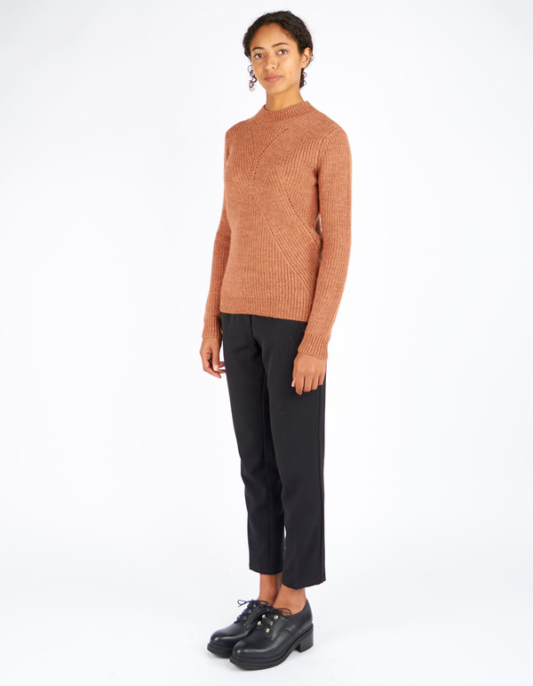 Storm & Marie Gabby Knit Sweater Gingerbread Melange Storm & Marie Gabby Knit Sweater Gingerbread Melange