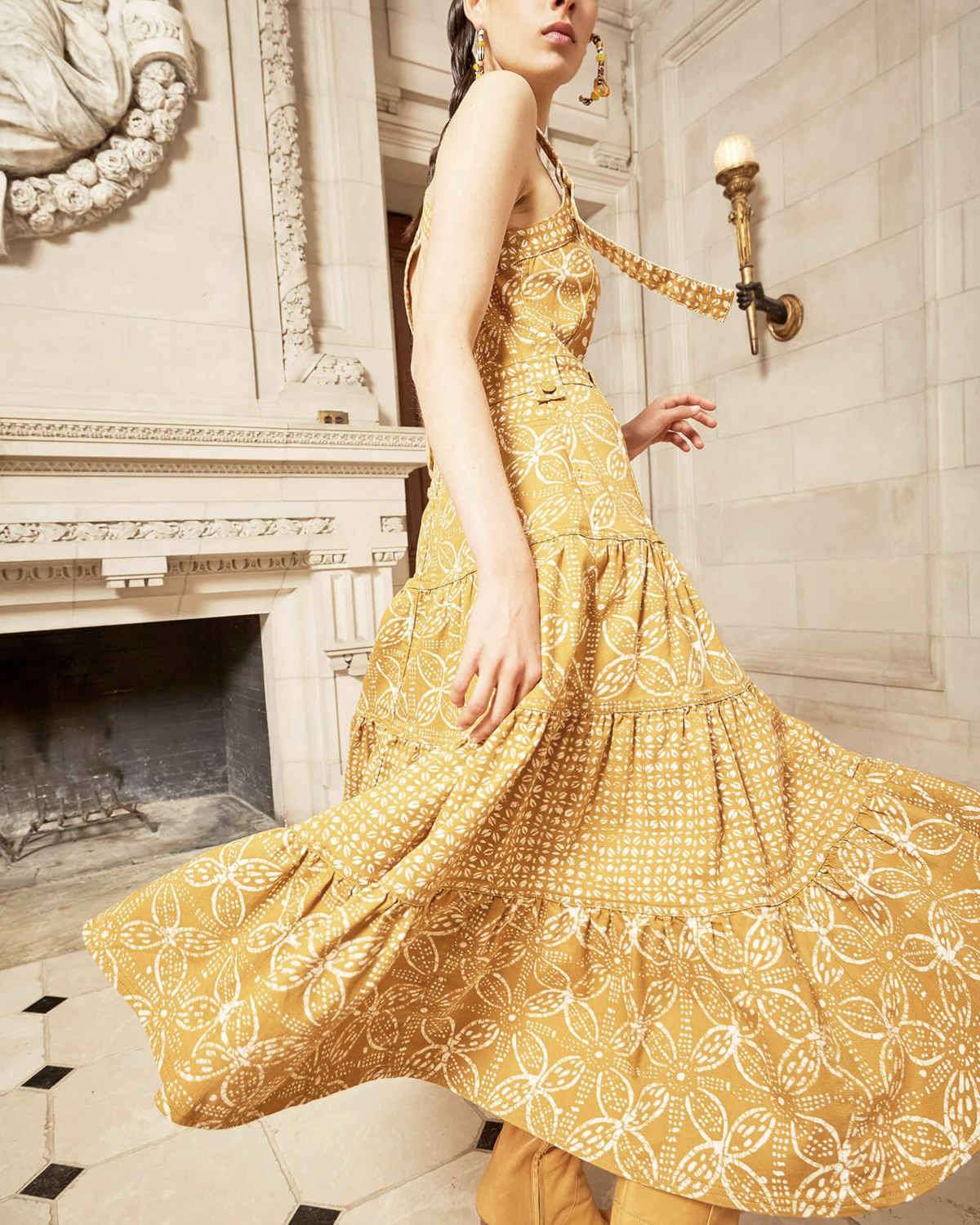Ulla Johnson Stevie Dress - Ochre Batik 