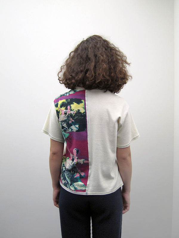 Eckhaus Latta Lapped Tee, Cream Eckhaus Latta Lapped Tee, Cream