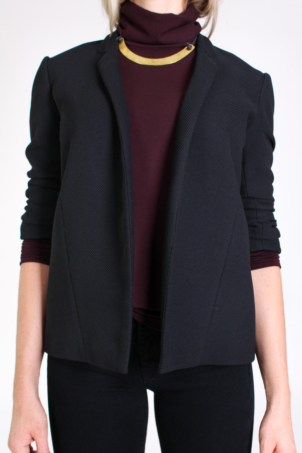 Obakki Textured blazer in black Obakki Textured blazer in black