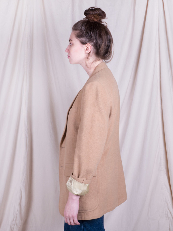 Woods Vintage Camel Wool Blazer Woods Vintage Camel Wool Blazer