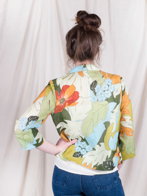 Woods Vintage Foliage Print Blazer Woods Vintage Foliage Print Blazer