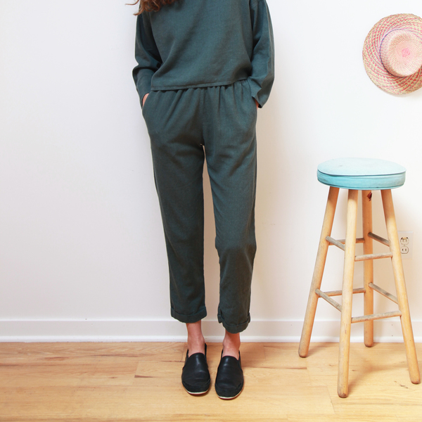 Me & Arrow Cuff Pants Ivy Me & Arrow Cuff Pants Ivy