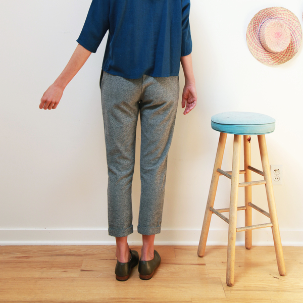 Me & Arrow Cuff Slim Pants Fuzzy Grey Me & Arrow Cuff Slim Pants Fuzzy Grey