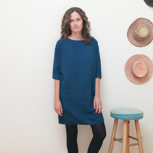 Me & Arrow Dolman 3/4 Sleeve Dress Deep Ocean Me & Arrow Dolman 3/4 Sleeve Dress Deep Ocean