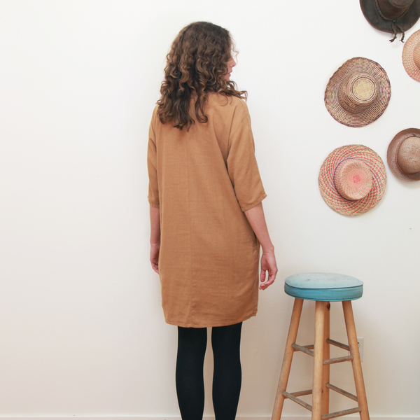 Me & Arrow Dolman 3/4 Sleeve Dress<br>Apple Cinnamon Me & Arrow Dolman 3/4 Sleeve Dress<br>Apple Cinnamon