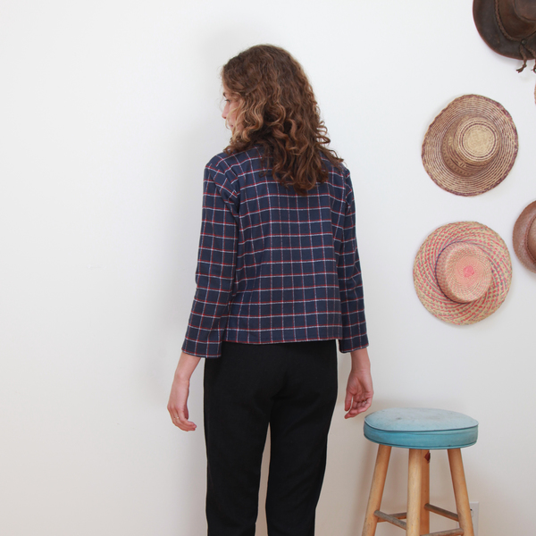 Me & Arrow Fuzzy Basic top - Fuzzy Window Pane Me & Arrow Fuzzy Basic top - Fuzzy Window Pane