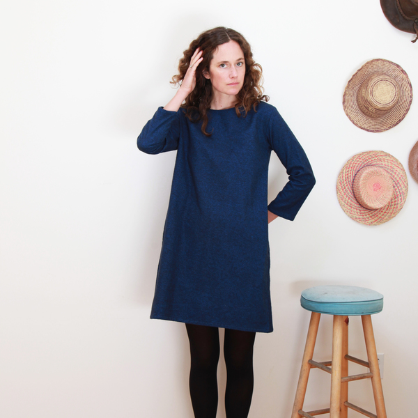 Me & Arrow Fuzzy Dress - Fuzzy Heather Navy Me & Arrow Fuzzy Dress - Fuzzy Heather Navy