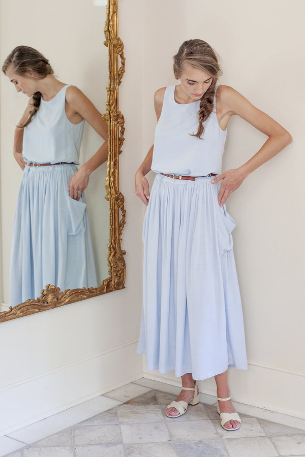 Plante Lotus Maxi Dress Light Blue Plante Lotus Maxi Dress Light Blue