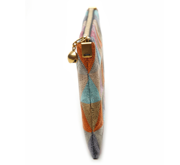 Anne Grand-Clément Multicolor Metallic Rosebud Pouch Anne Grand-Clément Multicolor Metallic Rosebud Pouch
