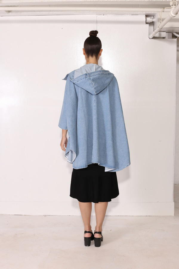 Intentionally Blank BEGONIA CAPE Denim Intentionally Blank BEGONIA CAPE Denim