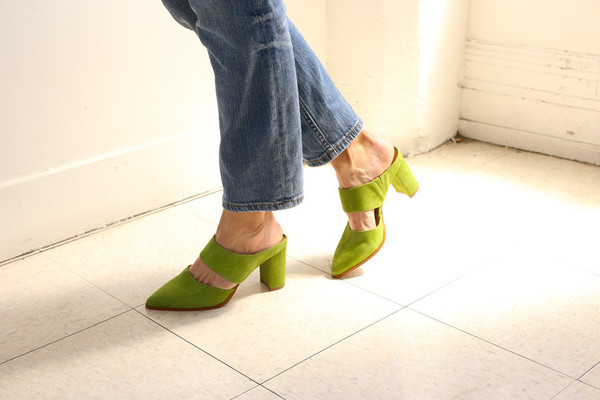 Intentionally Blank MISSY Green Suede Intentionally Blank MISSY Green Suede