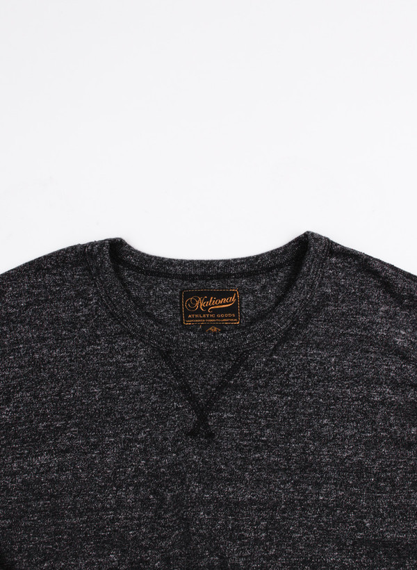 Men's National Athletic Goods Long Sleeve Gym Tee Black Heather Men's National Athletic Goods Long Sleeve Gym Tee Black Heather