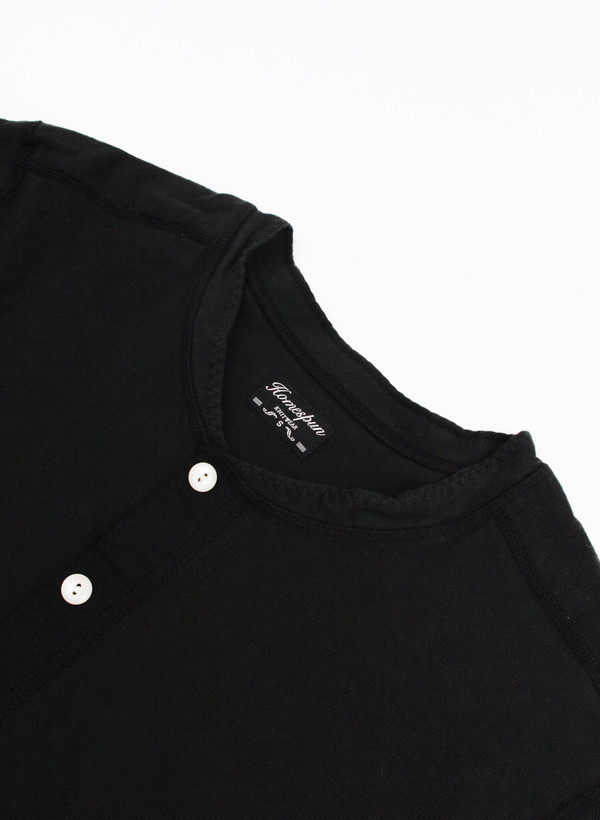 Homespun Standard Henley Charcoal Homespun Standard Henley Charcoal