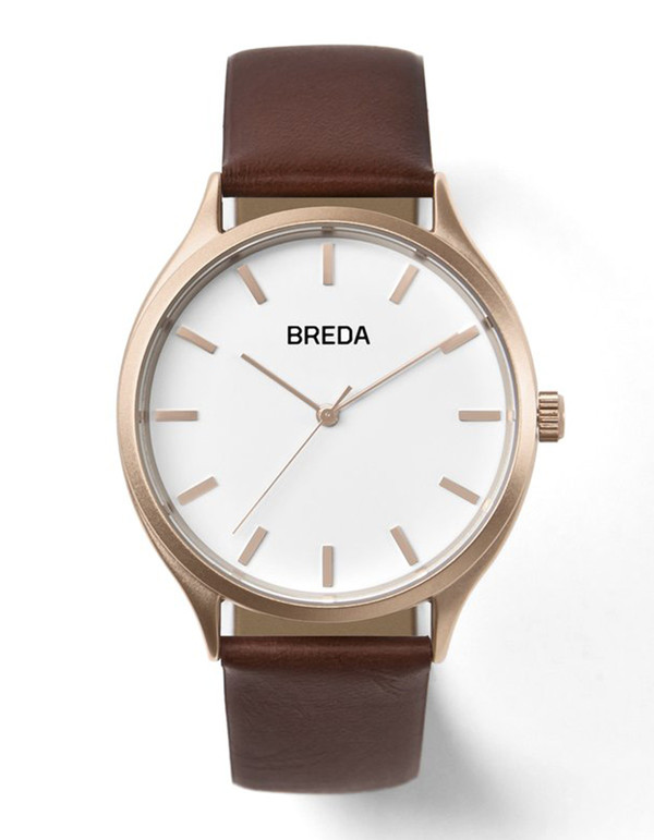 Breda Asper Watch Rose Gold Brown Breda Asper Watch Rose Gold Brown
