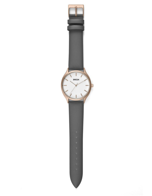 Breda Asper Watch Rose Gold Grey Breda Asper Watch Rose Gold Grey
