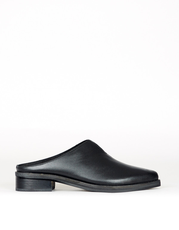 Intentionally Blank Split Mule Black Intentionally Blank Split Mule Black