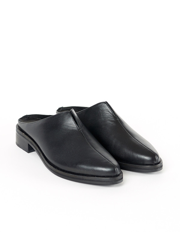 Intentionally Blank Split Mule Black Intentionally Blank Split Mule Black
