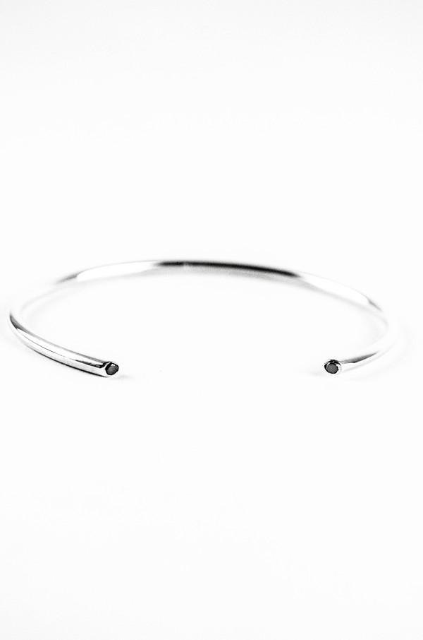 Still House Black Diamond Silver Olva Cuff Still House Black Diamond Silver Olva Cuff