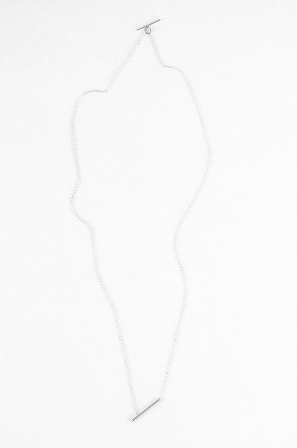 Still House White Diamond Silver Essa Neckalce Still House White Diamond Silver Essa Neckalce