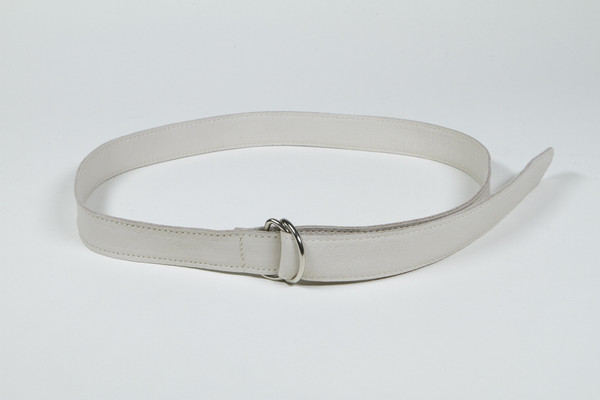 Clyde D Ring Belt in Stone Calf Leather Clyde D Ring Belt in Stone Calf Leather