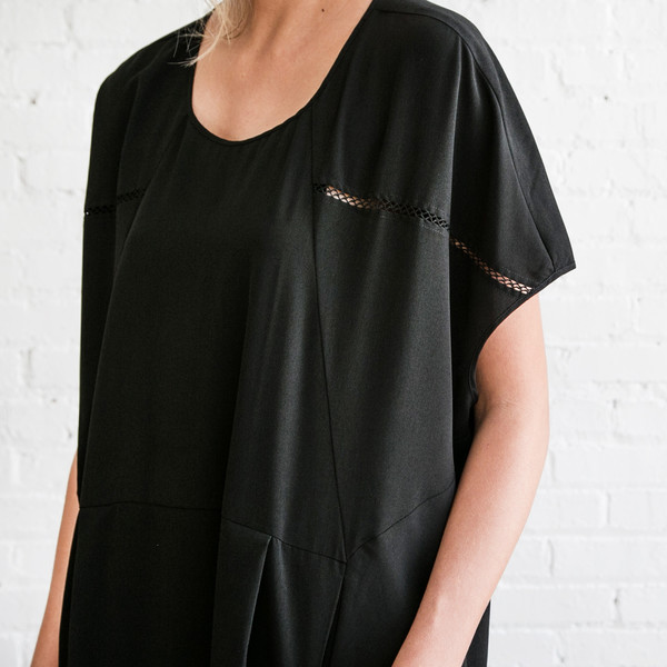 Gary Graham Cocoon Dress Black Gary Graham Cocoon Dress Black