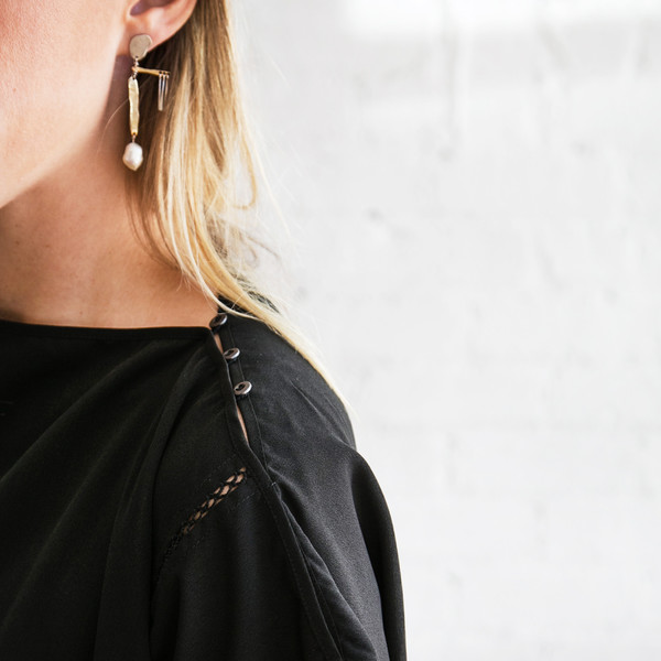 Gary Graham Square Top Black Gary Graham Square Top Black