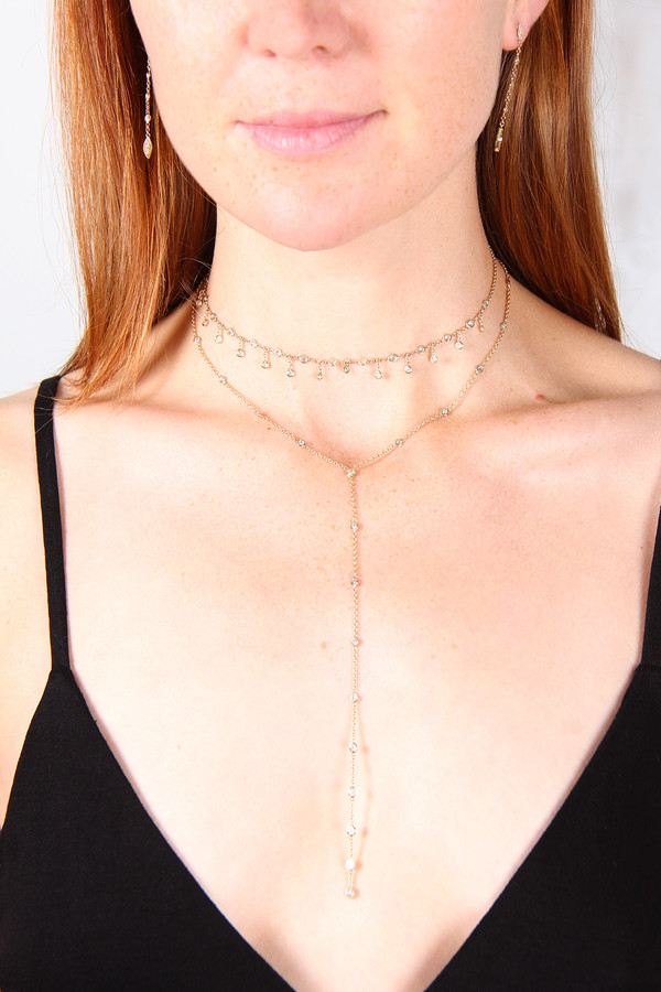 JAQUIE AICHE 19 DIAMOND Y NECKLACE JAQUIE AICHE 19 DIAMOND Y NECKLACE