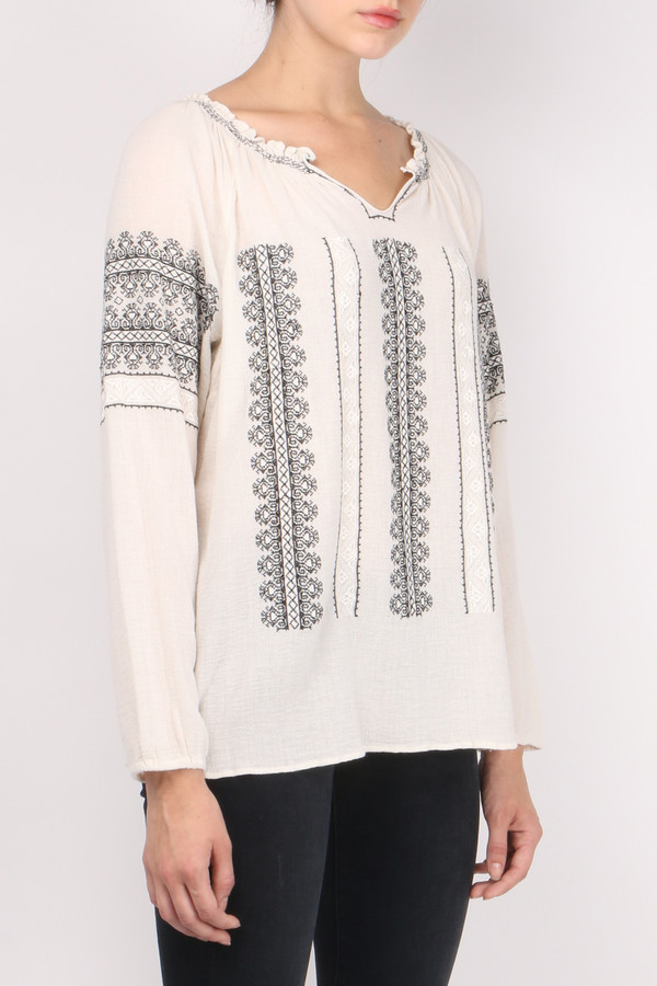Sita Murt Embroidered Peasant Top Sita Murt Embroidered Peasant Top