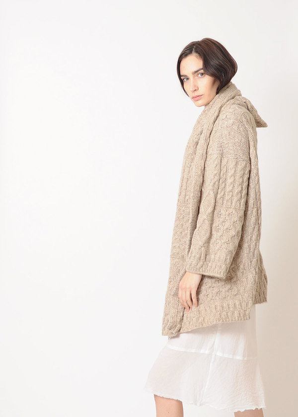 Lauren Manoogian Patchwork Cable Coat Lauren Manoogian Patchwork Cable Coat