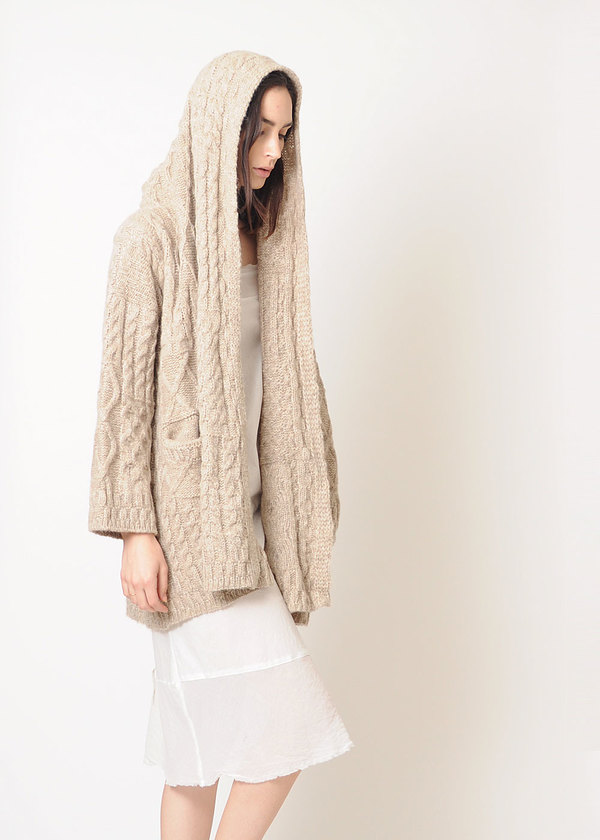 Lauren Manoogian Patchwork Cable Coat Lauren Manoogian Patchwork Cable Coat