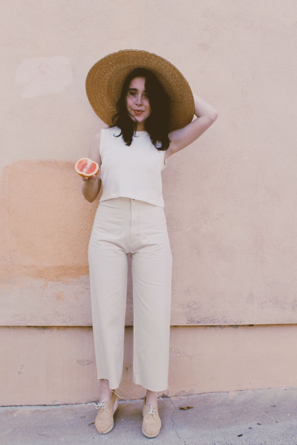 Lykke Wullf Sandy Pant Cream Organic Canvas Lykke Wullf Sandy Pant Cream Organic Canvas