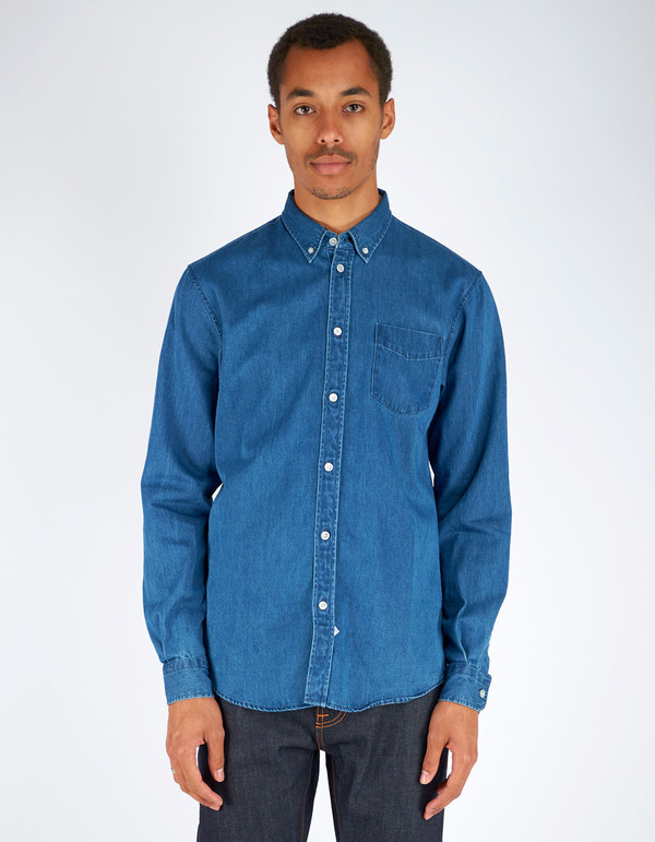 Men's Assembly Label Endless Denim Shirt Dark Denim Men's Assembly Label Endless Denim Shirt Dark Denim