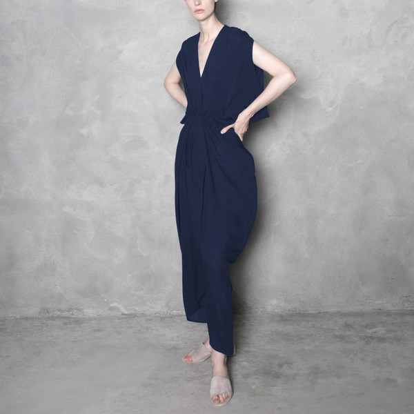 7115 by Szeki Signature Kimono Maxi Dress - Navy 7115 by Szeki Signature Kimono Maxi Dress - Navy