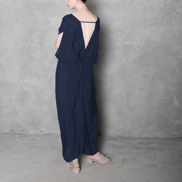 7115 by Szeki Signature Kimono Maxi Dress - Navy 7115 by Szeki Signature Kimono Maxi Dress - Navy