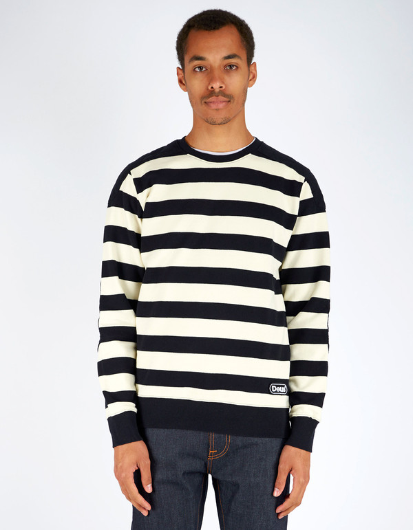 Men's Deus Cadillac Crew Black Stripe Men's Deus Cadillac Crew Black Stripe