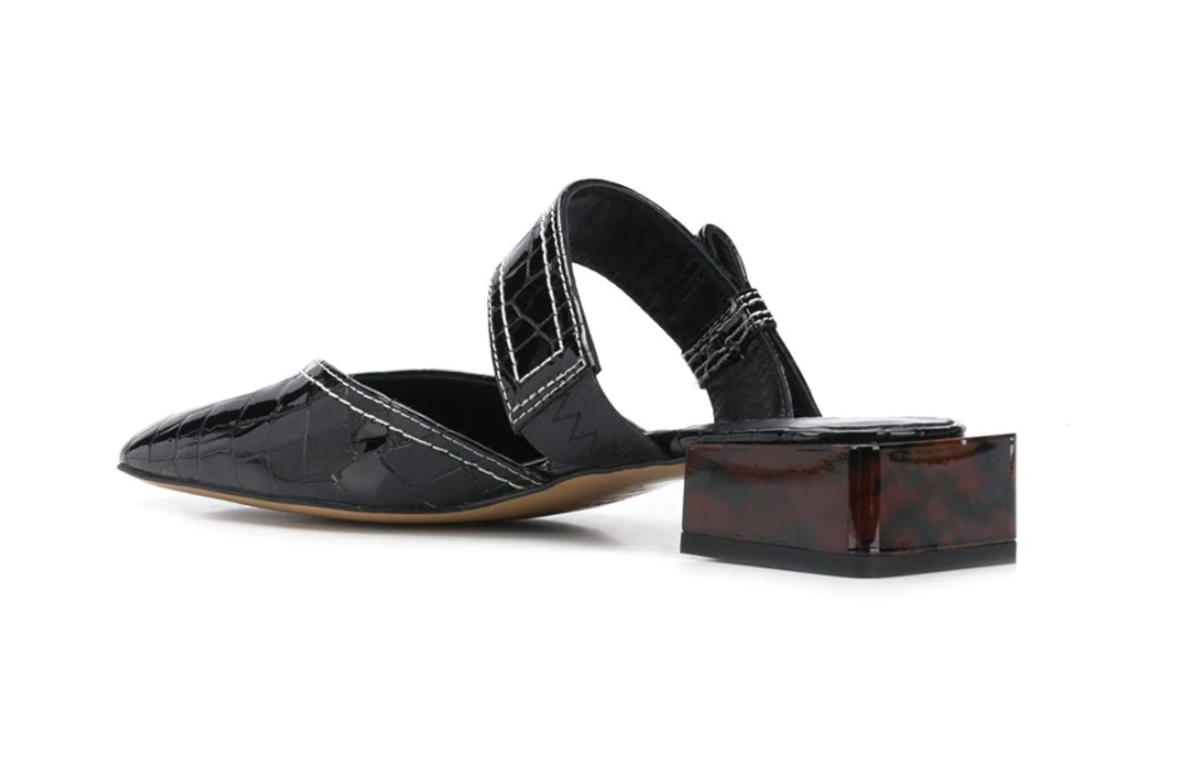Ganni Belly Croc Mule | Garmentory