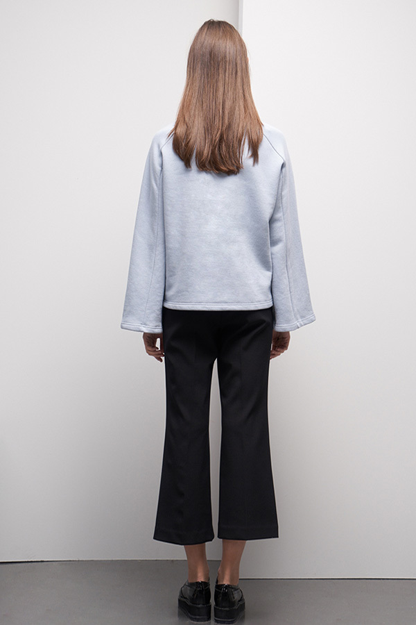 LOOKAST Bell Sleeve Sweatshirt- Baby Blue LOOKAST Bell Sleeve Sweatshirt- Baby Blue