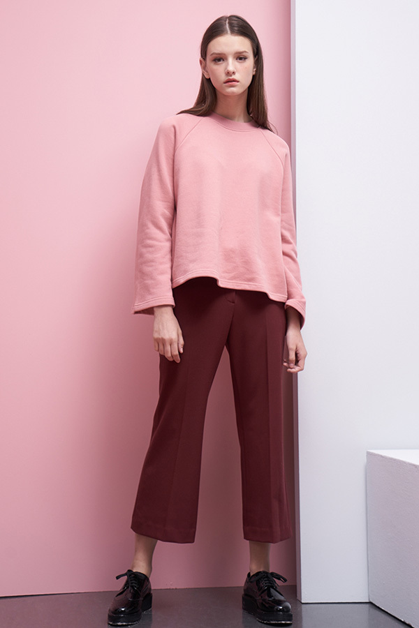 LOOKAST Bell Sleeve Sweatshirt- Baby Pink LOOKAST Bell Sleeve Sweatshirt- Baby Pink