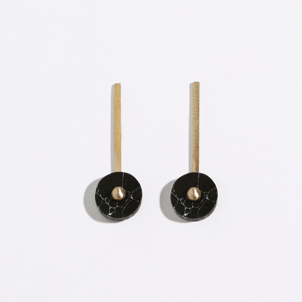 Metalepsis Projects Disc Earrings - Black Metalepsis Projects Disc Earrings - Black