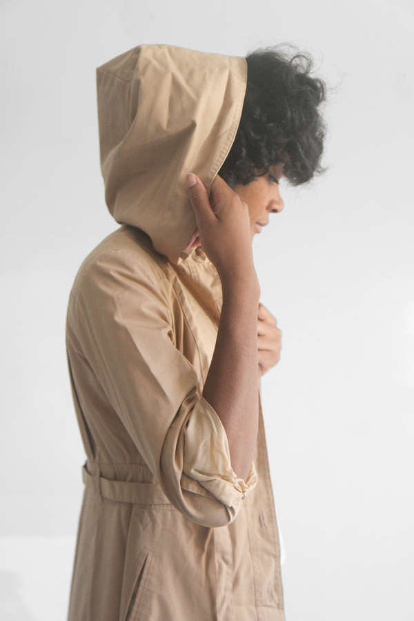 The Shudio Vintage Fitted Trench with hood The Shudio Vintage Fitted Trench with hood