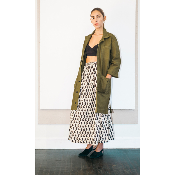 Monsoon Block-Printed Skirt-S Monsoon Block-Printed Skirt-S
