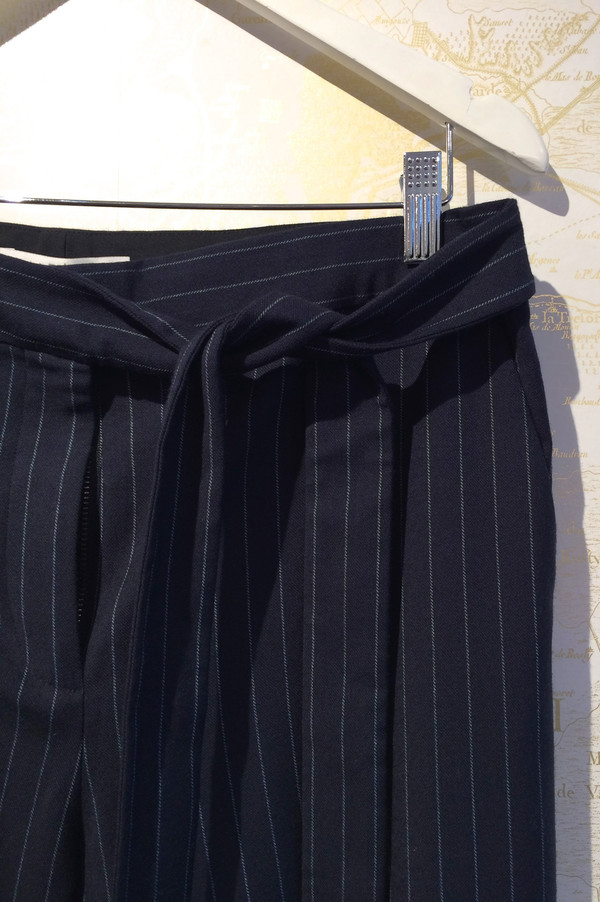 Tibi 'Delmont' Pinstripe Tie Pant Tibi 'Delmont' Pinstripe Tie Pant
