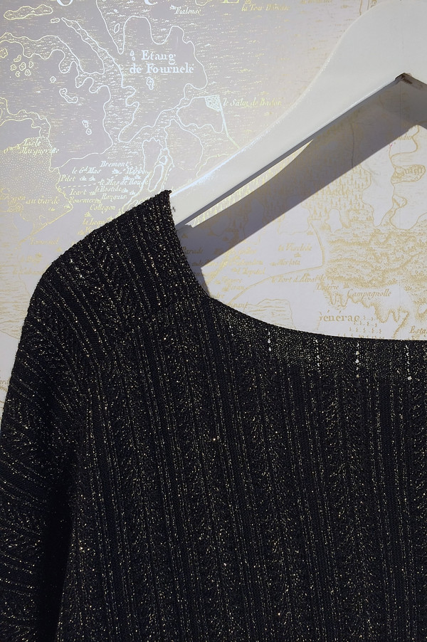 Derek Lam 10 Crosby Lurex Cross Front Sweater Derek Lam 10 Crosby Lurex Cross Front Sweater