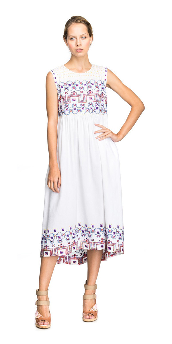 SUNO EMPIRE WAIST MAXI DRESS SUNO EMPIRE WAIST MAXI DRESS
