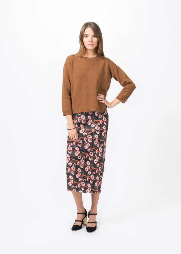 Laura Urbinati Cashmere 3/4 Sleeve Knit Sweater Laura Urbinati Cashmere 3/4 Sleeve Knit Sweater