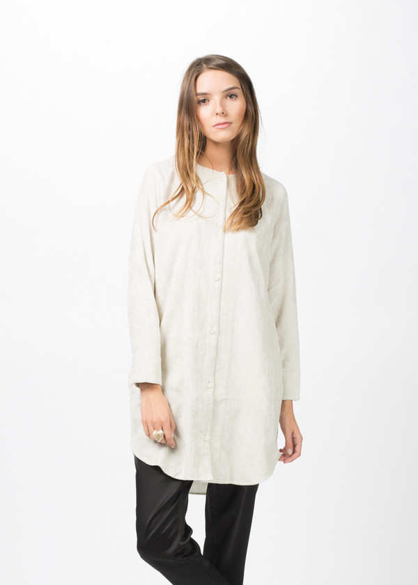 Evam Eva Linen Velvet Tunic Evam Eva Linen Velvet Tunic