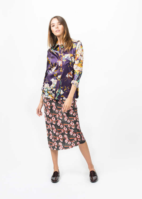 Laura Urbinati Silk Pajama Shirt Laura Urbinati Silk Pajama Shirt