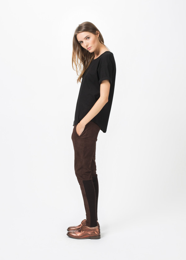 Kristensen du Nord Tapered Leather Trouser Kristensen du Nord Tapered Leather Trouser